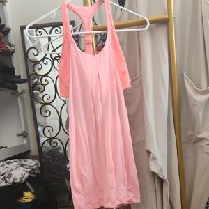 Pink Sleeveless Tank Bra Combo